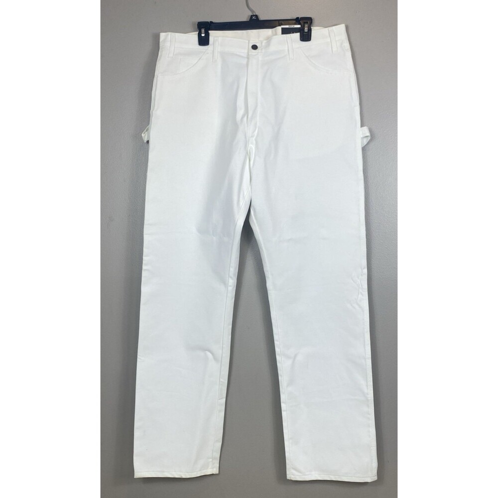 NWT Dickies Utility Pants Multiple Tool Pockets & Loops Relaxed Fit 38X34 White